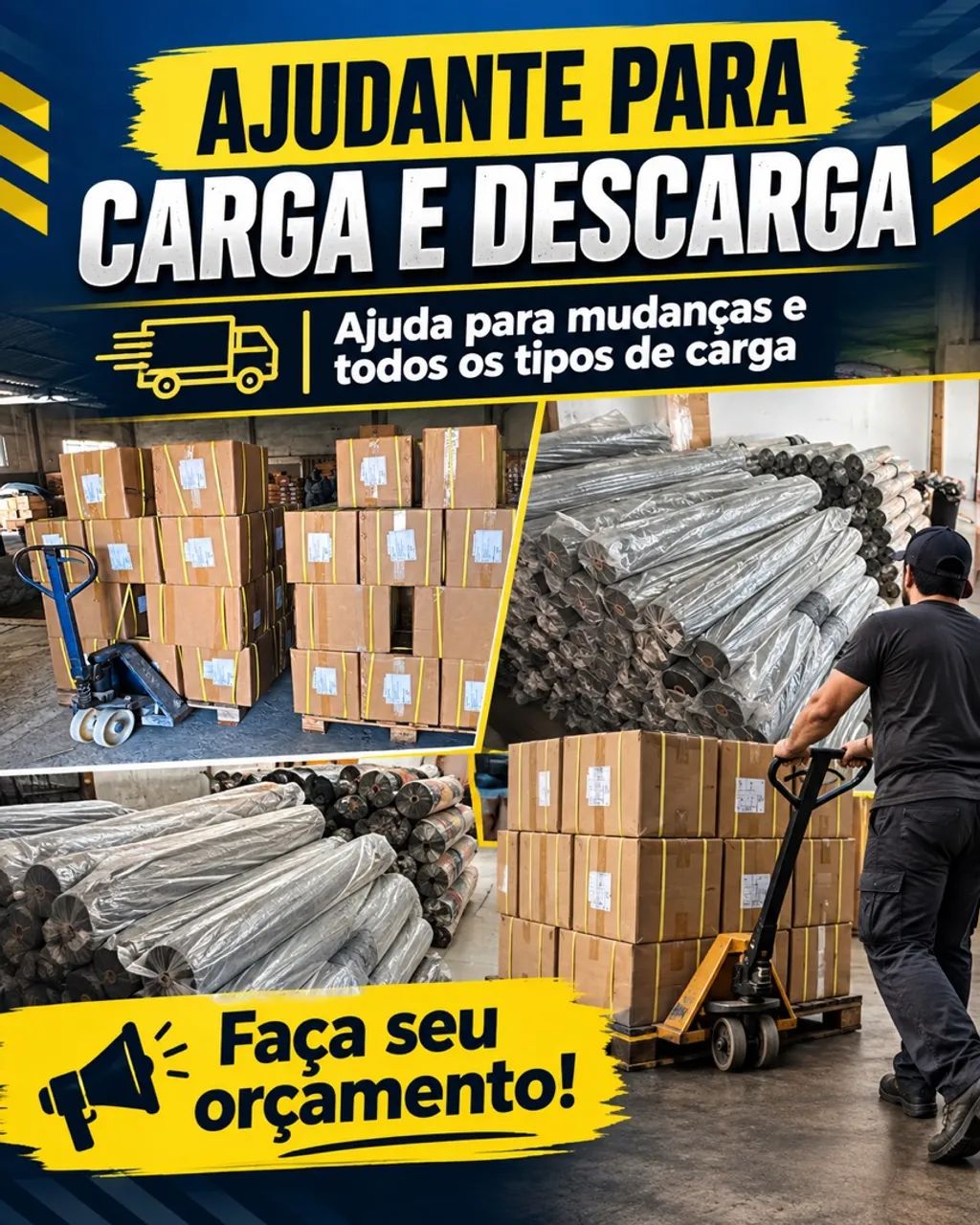 Ajudante para carga e descarga 