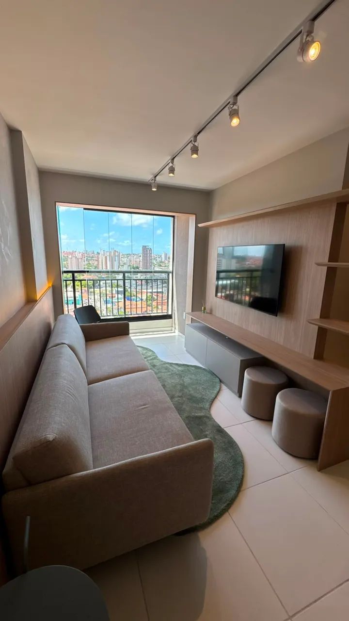 Espetacular apartamento de 60m², 100% projetado e mobiliado. Pronto para morar! Sala integ - Foto 2