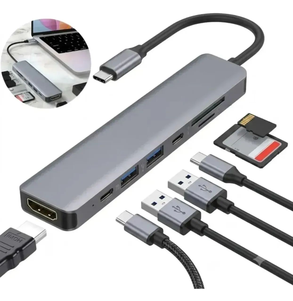 HUB usb com HDMI  - Foto 2