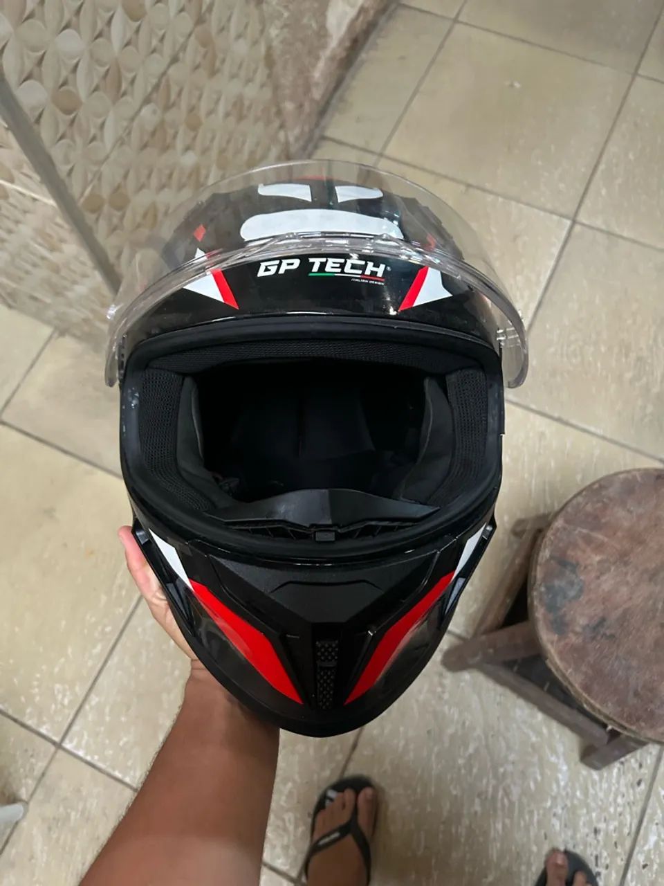 Vendo capacete GP TECH com 2 viseiras. - Foto 4
