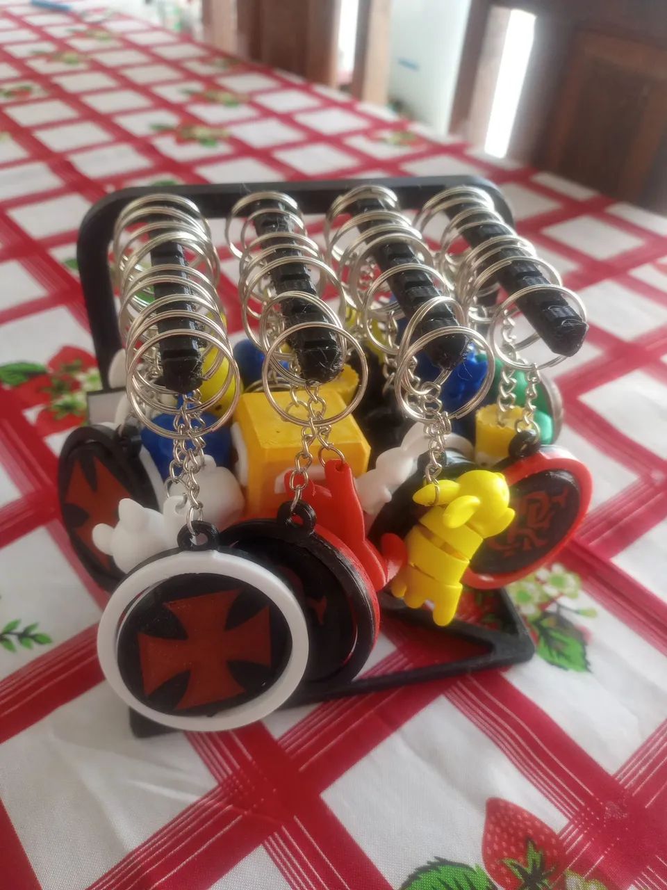 Chaveiros 3D + suporte para revenda