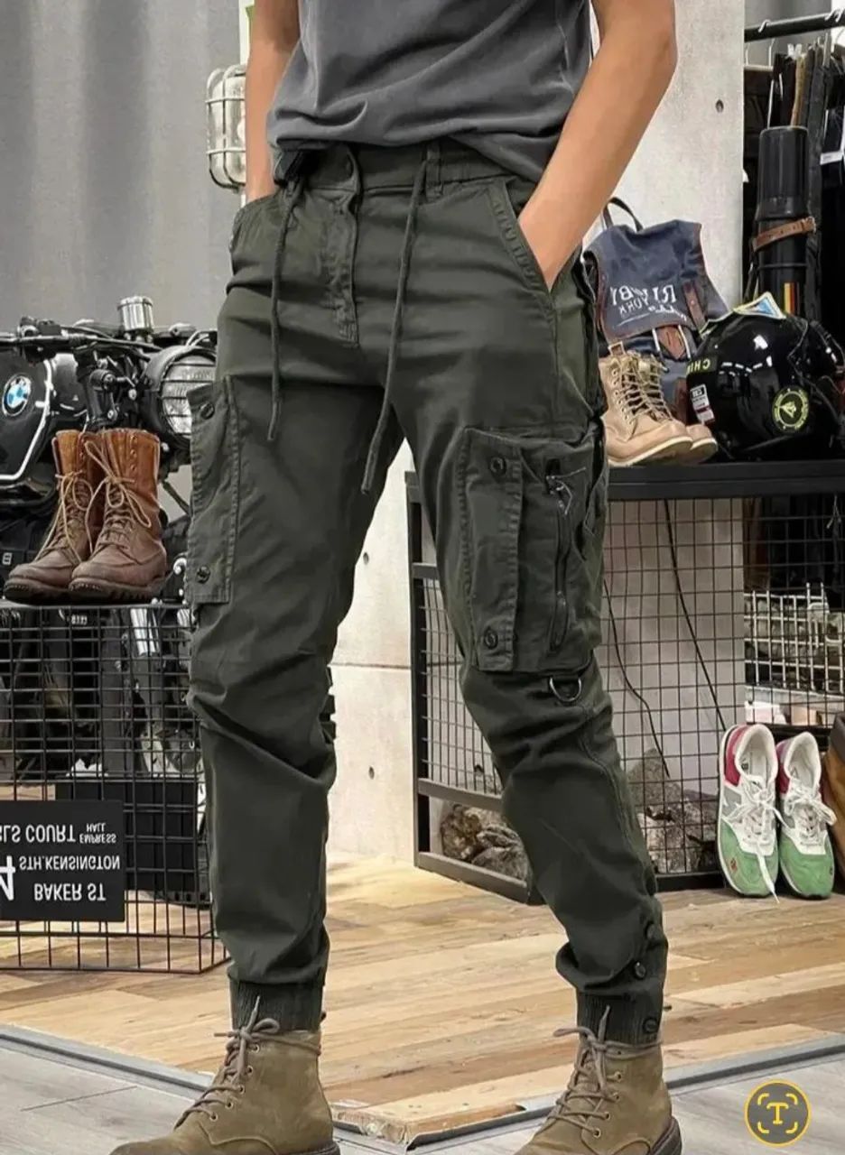 Calça cargo estilo militar  kit 2 calça                     - Foto 5