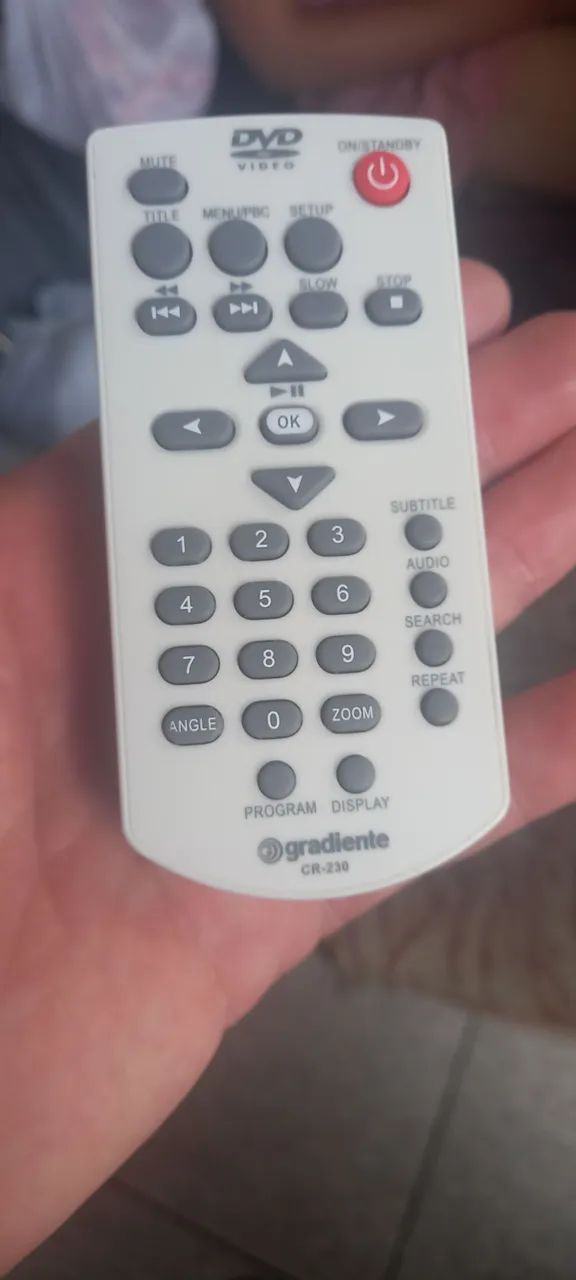 Controle de dvd gradiente novo