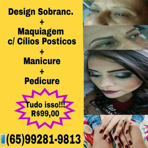 Maquiagem+sobrancelhas+unhas