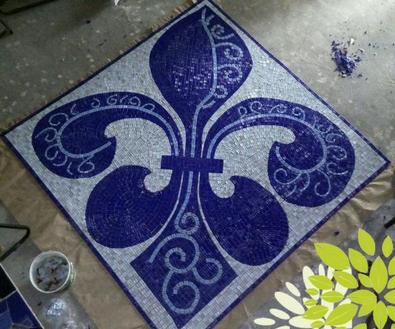 Cavalo marinho, flor de lis, tartaruga, estrela, mandala, mosaico artistico - Foto 2
