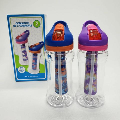 Conjunto de 2 Garrafa Squeeze 414 ml Cool Gear