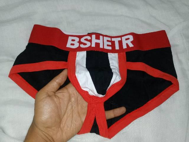 Cueca preta e vermelha BSHETR. Tam. P - Foto 3