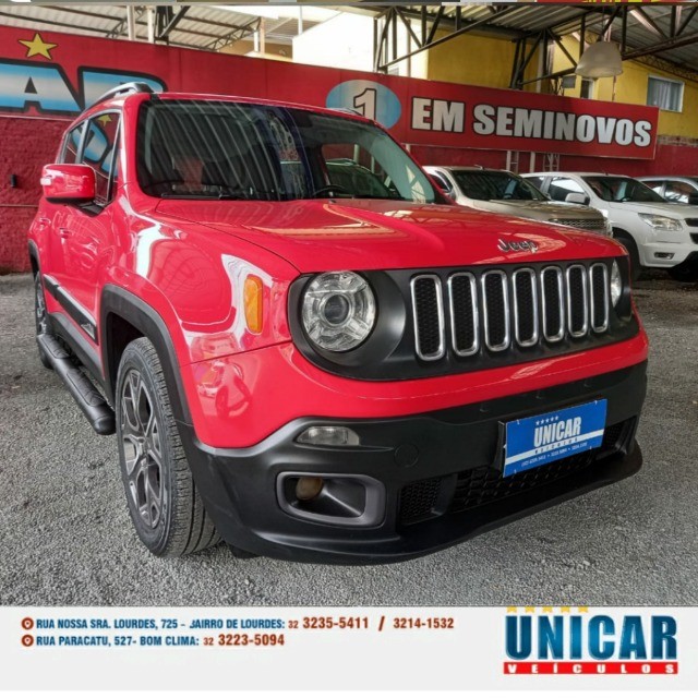 JEEP RENEGADE LONGITUDE 1.8 2016 AUT. VERMELHO
