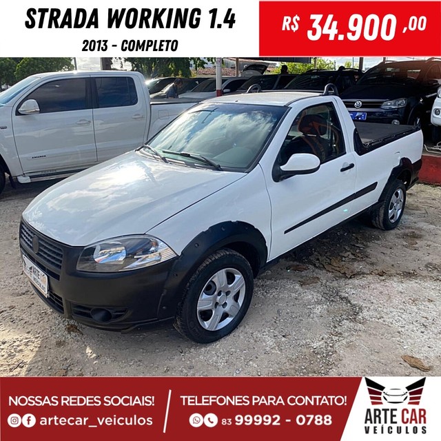 STRADA WORKING 1.4 CABINE SIMPLES 2013 COMPLETO !!