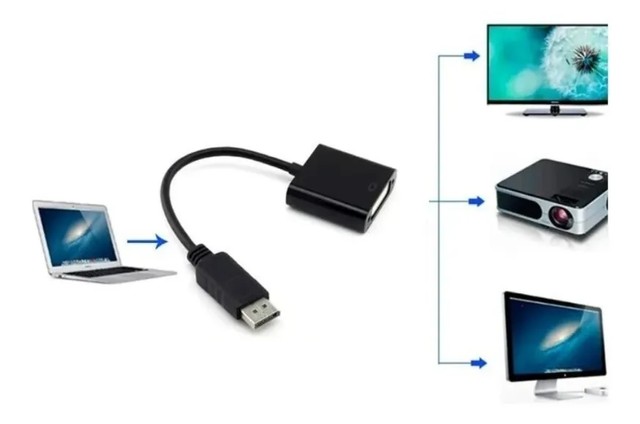 Cabo Adaptador Displayport Macho Para Dvi (24+5) Fêmea - 257 - Foto 3