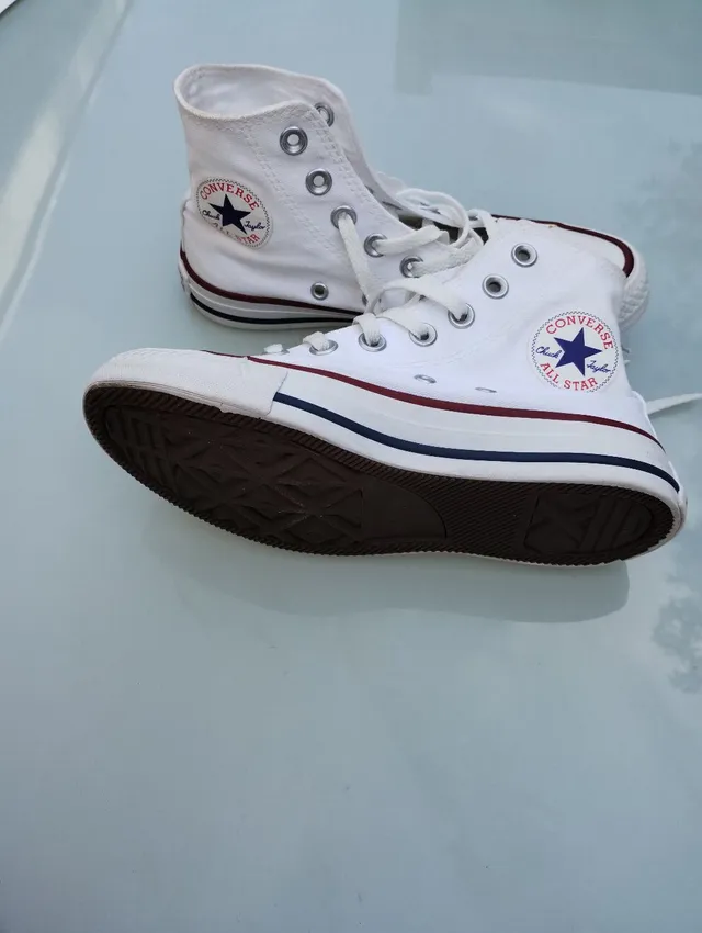 Tênis All Star Branco Cano Baixo, Tênis Feminino All Star Usado 87026269