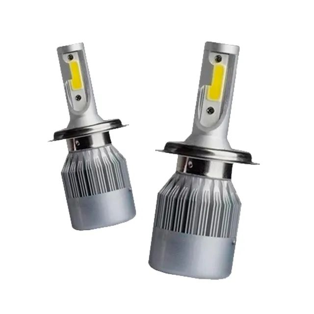 Lâmpada Super Led Para Farol De Carro C6 72W 7600 Lumes