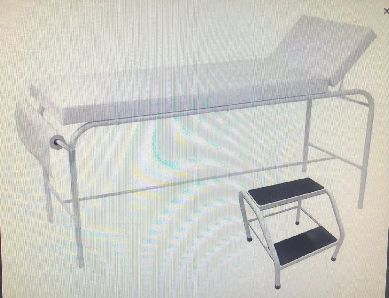 Maca com escada e dispenser de papel rolo