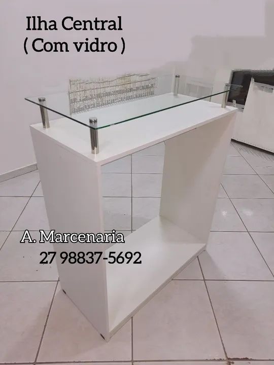 Ilha Central (mdf e vidro) - Foto 2