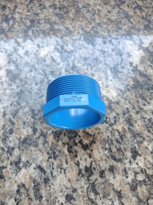 Adaptador Bolsa Roscavel 50 x 2" Azul PVC  - Foto 2