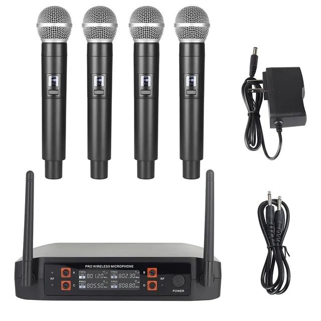 Kit Com 4 Microfones Profissionais Sem Fio  - Foto 2