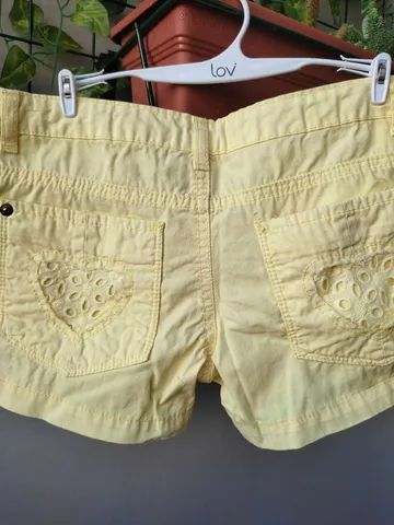 Short amarelo Renner tamanho 12 valor R$ 30,00 - Foto 4