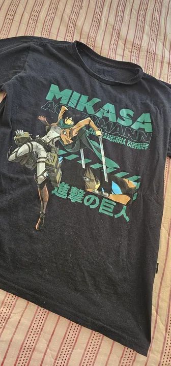 Camisa Mikasa Ackermann Piticas original tamanho P - Foto 3