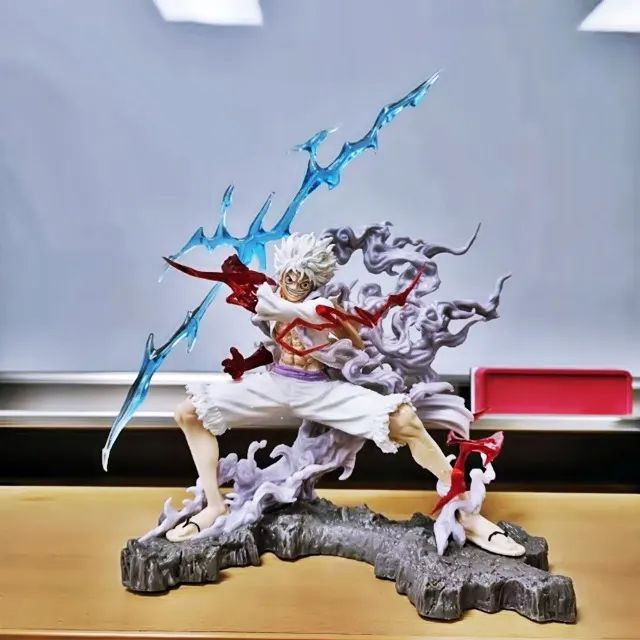 Action Figure Monkey D. Luffy Gear 5 Nika One Piece - Boneco Deus do Sol - Figura de Ação - Foto 3
