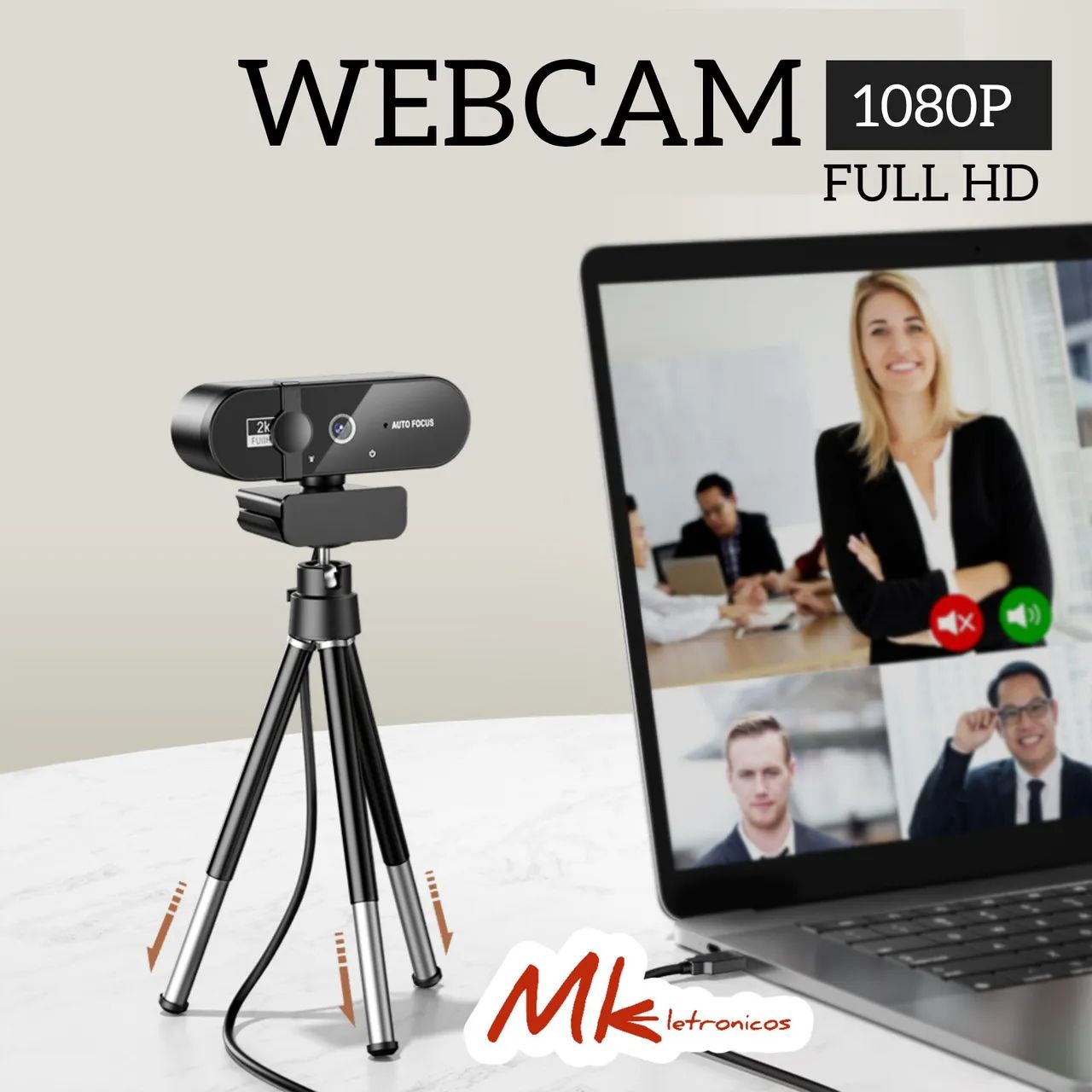 Webcam Full HD  Auto Foco - Alta Qualidade - Foto 5
