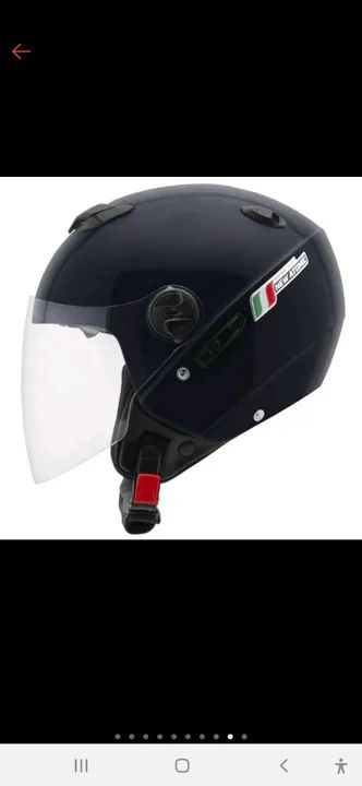 Capacete new atomic tamanho 60 azul escuro