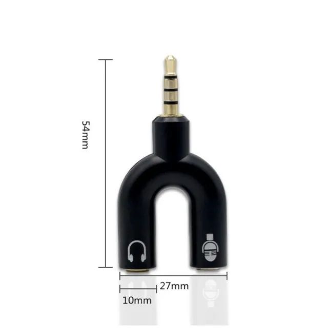 Adaptador Splitter P3 Headset Fone Microfone P2 X P3 Audio - Foto 5
