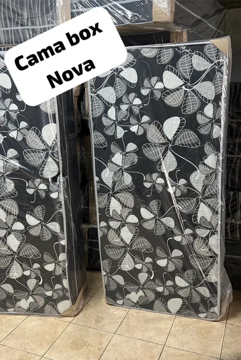 Cama box solteiro (brinde) novo