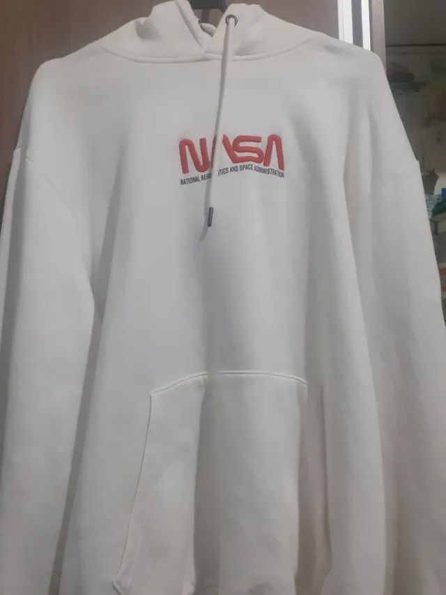 Moletom best sale nasa branco