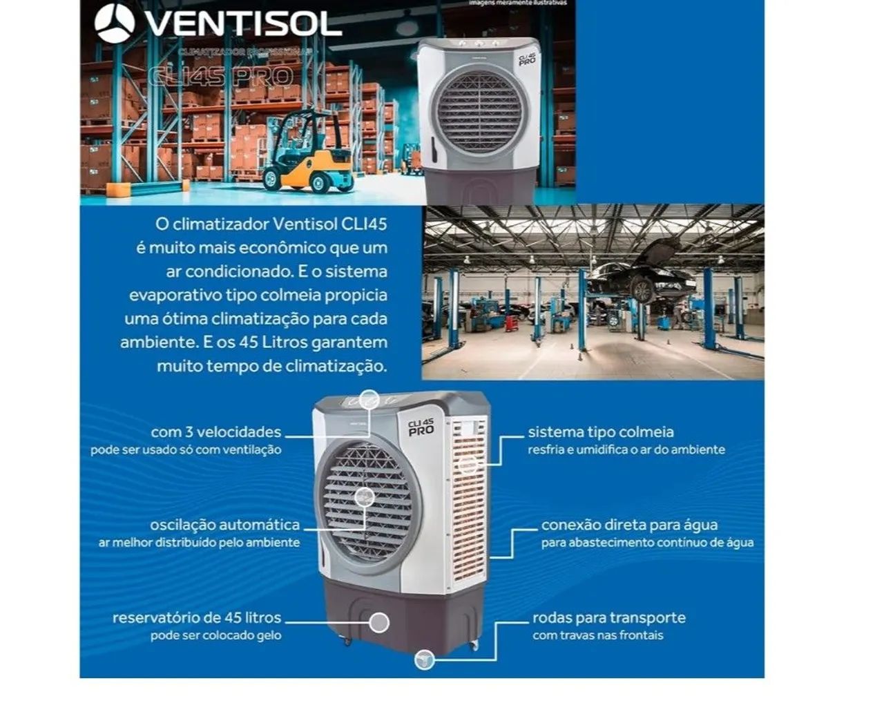 Climatizador 45 litros ventisol  - Foto 4