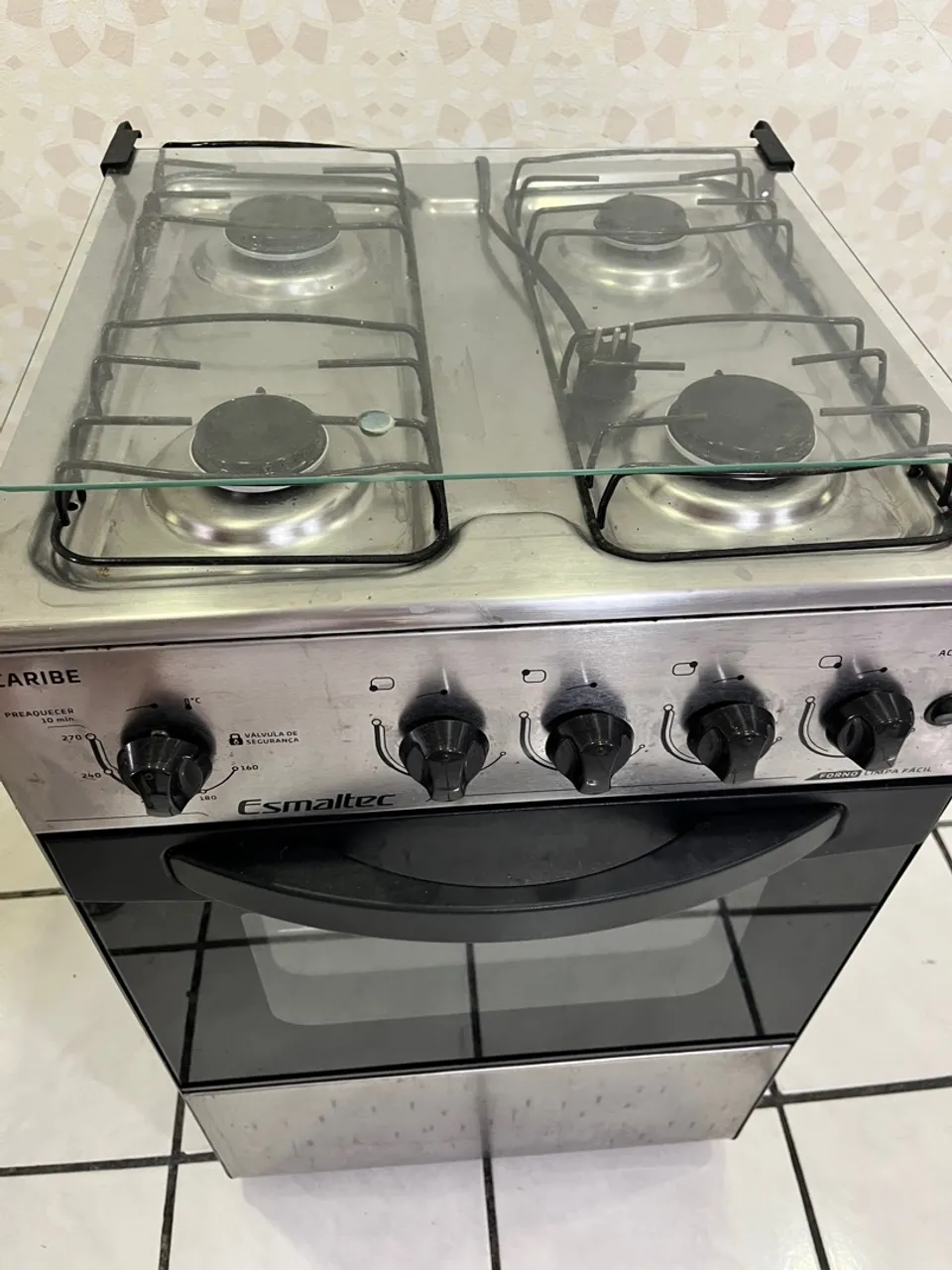 Fogão Inox 4 bocas Esmaltec