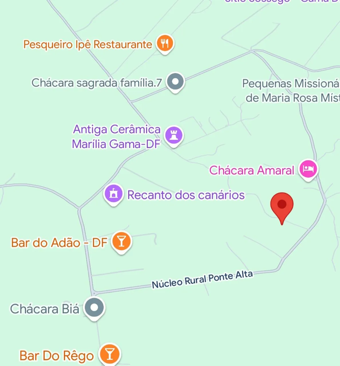 Vendo área 1650m² ponte alta, próximo ao bar do Adão