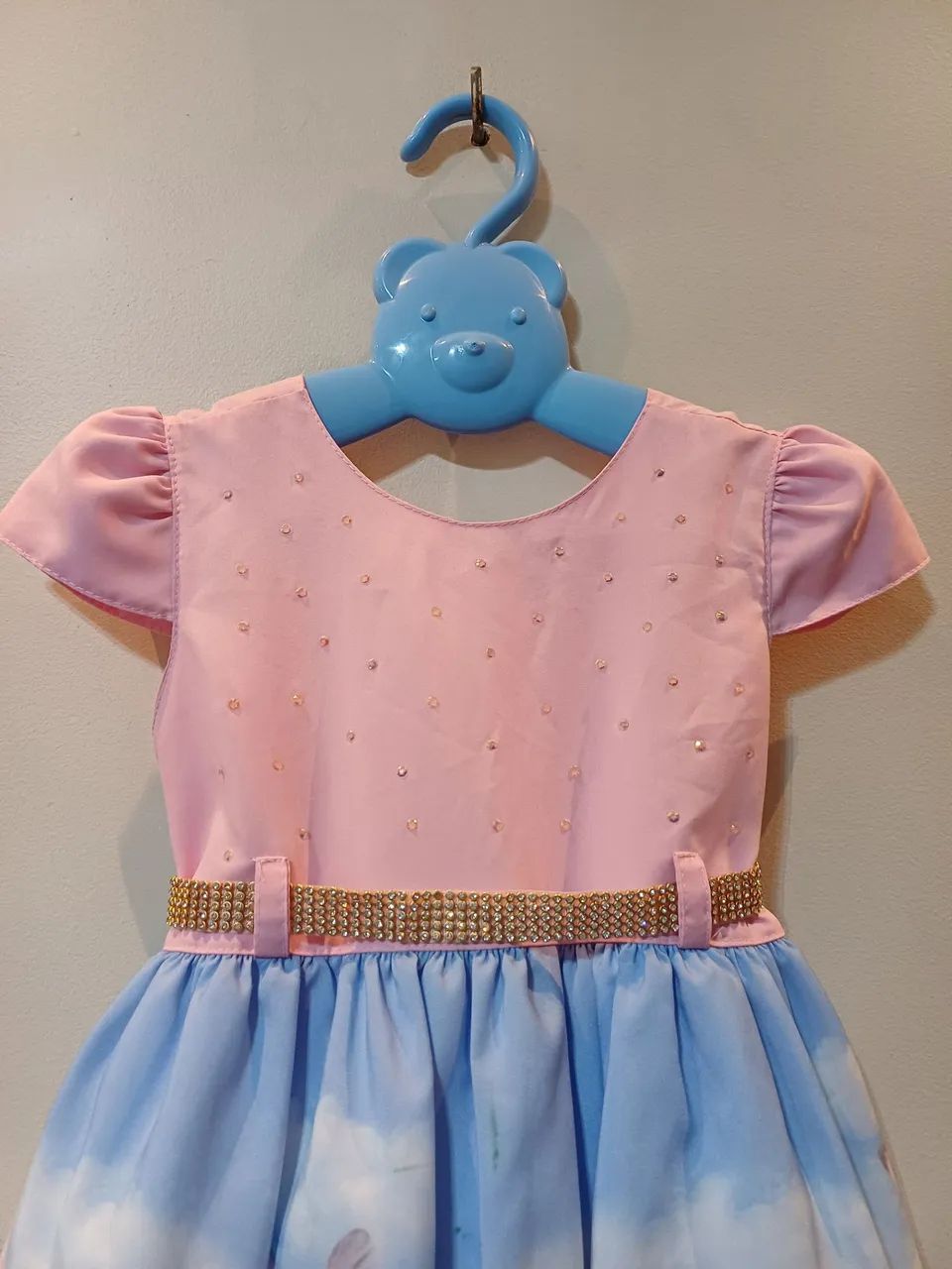 Vestido Infantil Masha e o Urso semi-nova,  com pouquíssimo uso - Foto 4