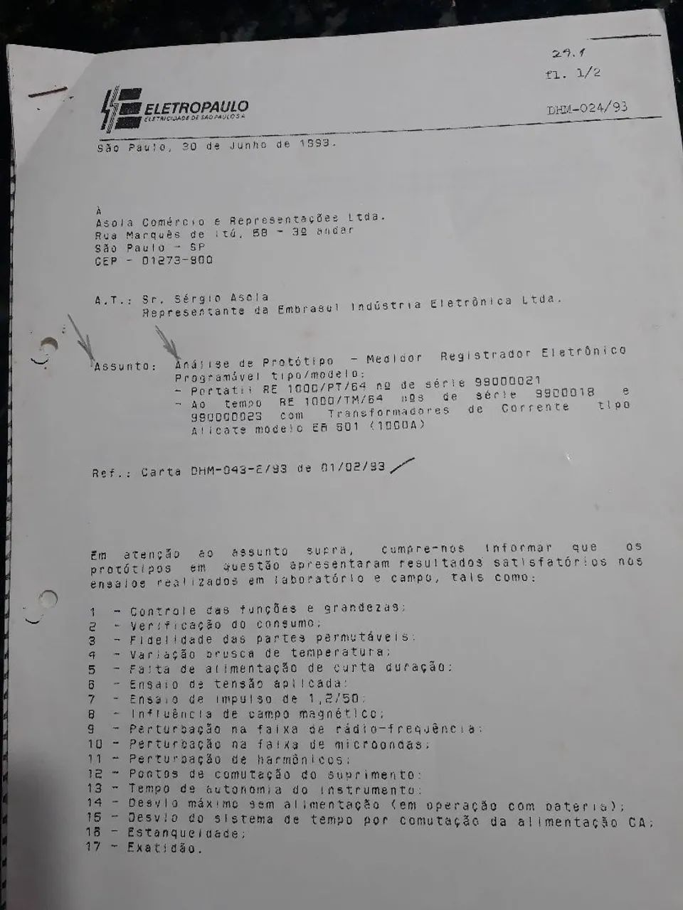 ANALISADOR DIGITAL EMBRASUL RE1000PT  - Foto 2