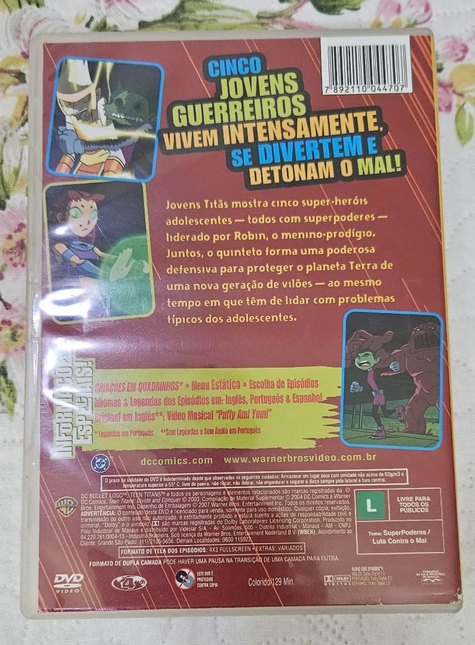 DVD Os Jovens Titãs - Separar e Conquistar - Volume 1 - Foto 2