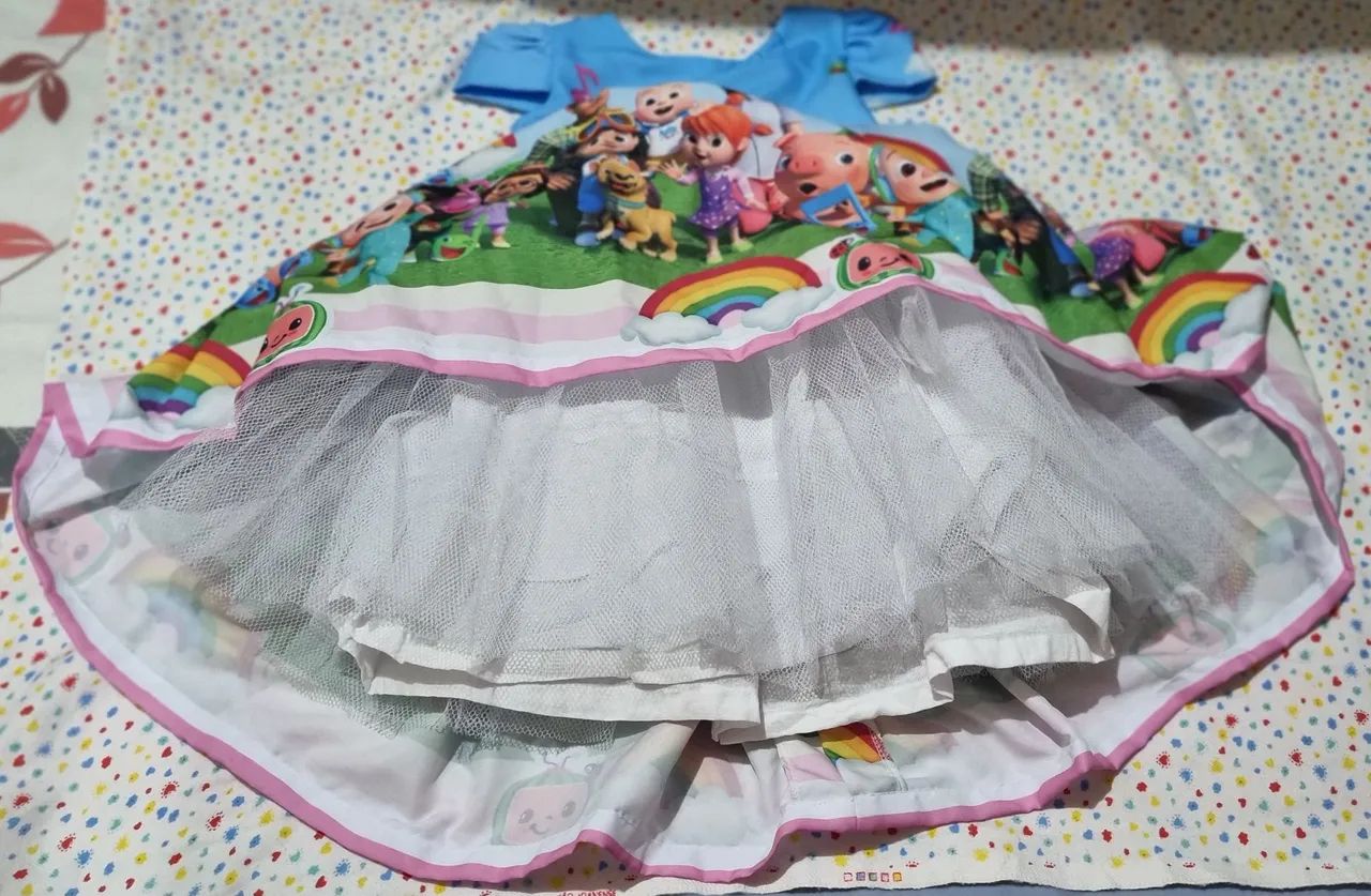 Vestido de Festa temática Cocomelon  - Foto 3