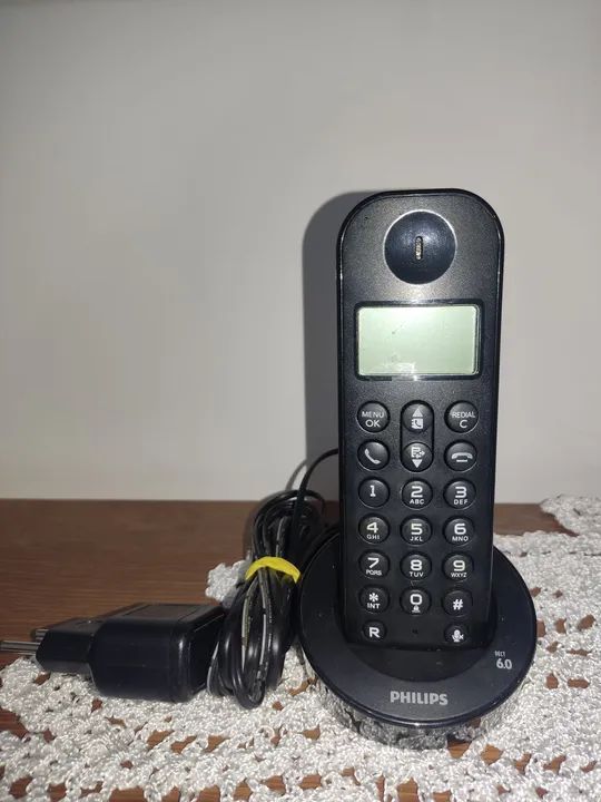 Telefone Fixo Sem Fio Philips 6.0 D1201B - Foto 2