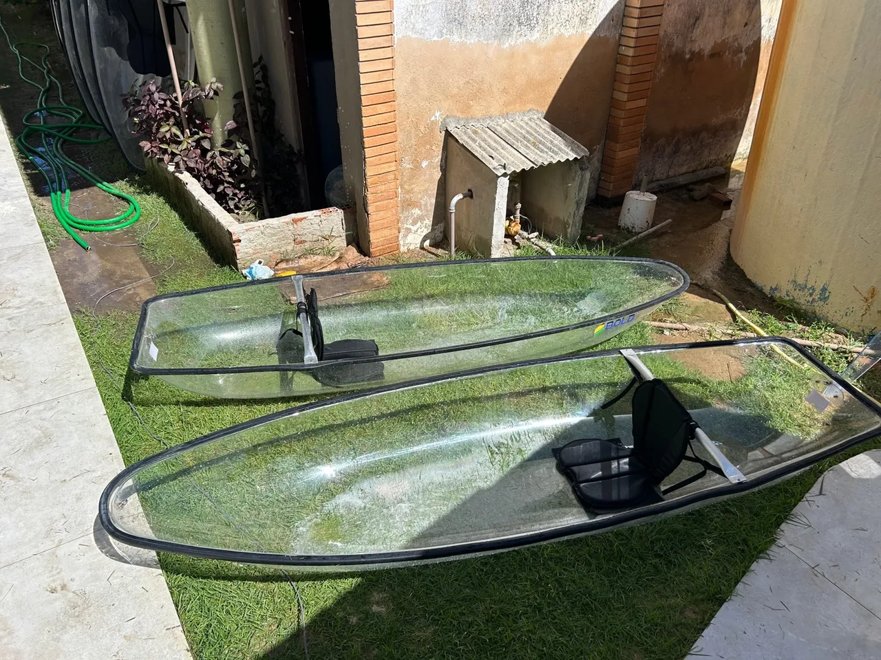 VENDO 2 CAIAQUES TRANSPARENTES INDIVIDUAIS- PERFEITOS PARA PASSEIOS INCRÍVEIS!