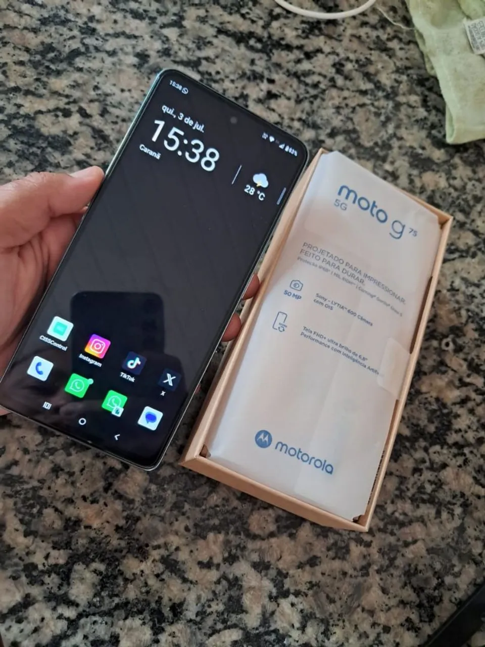 Motorola Moto G75 5G - Novo na Caixa