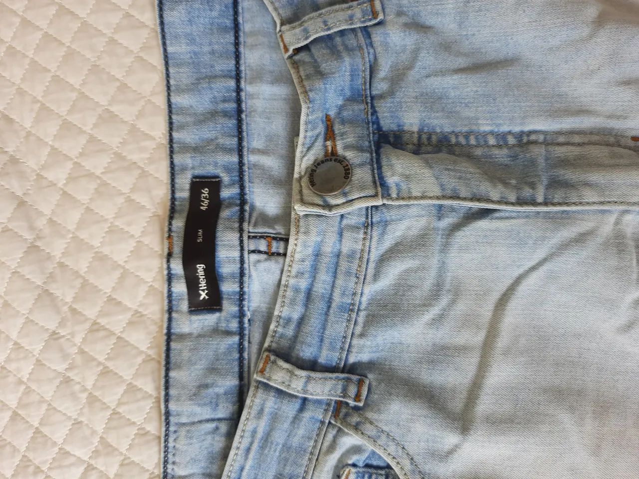 Calça jeans Hering 46 bom estado  - Foto 2