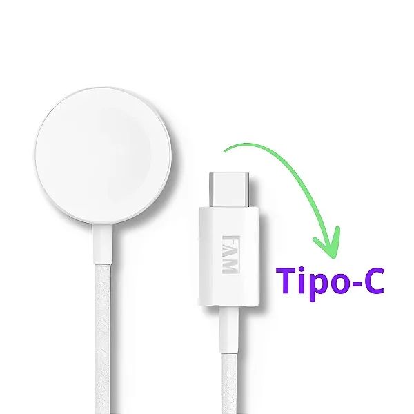 Carregador Magnético Indução para Relógio Smartwatch 15W Super Rápido - FAM  - Foto 3