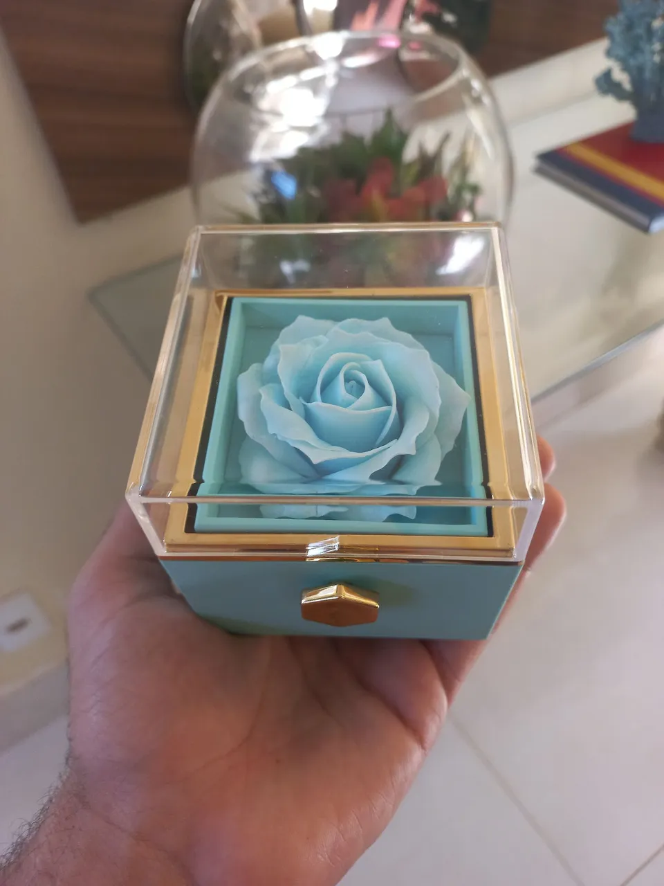 Porta Joias de flor eterna