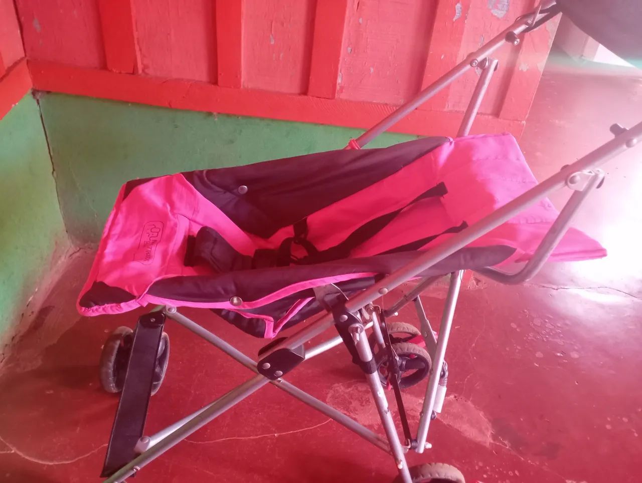 Carrinho de Bebê Multikids Baby Rosa - Foto 4