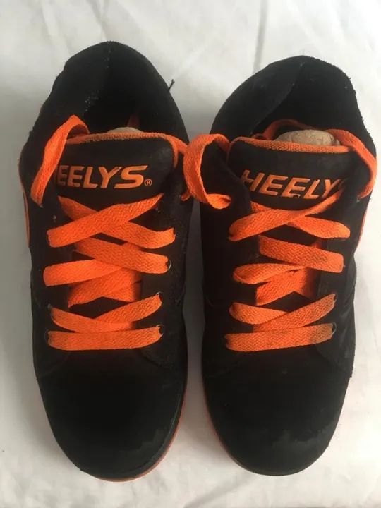 Tênis Heelys  Laranja/Preto - - Foto 5