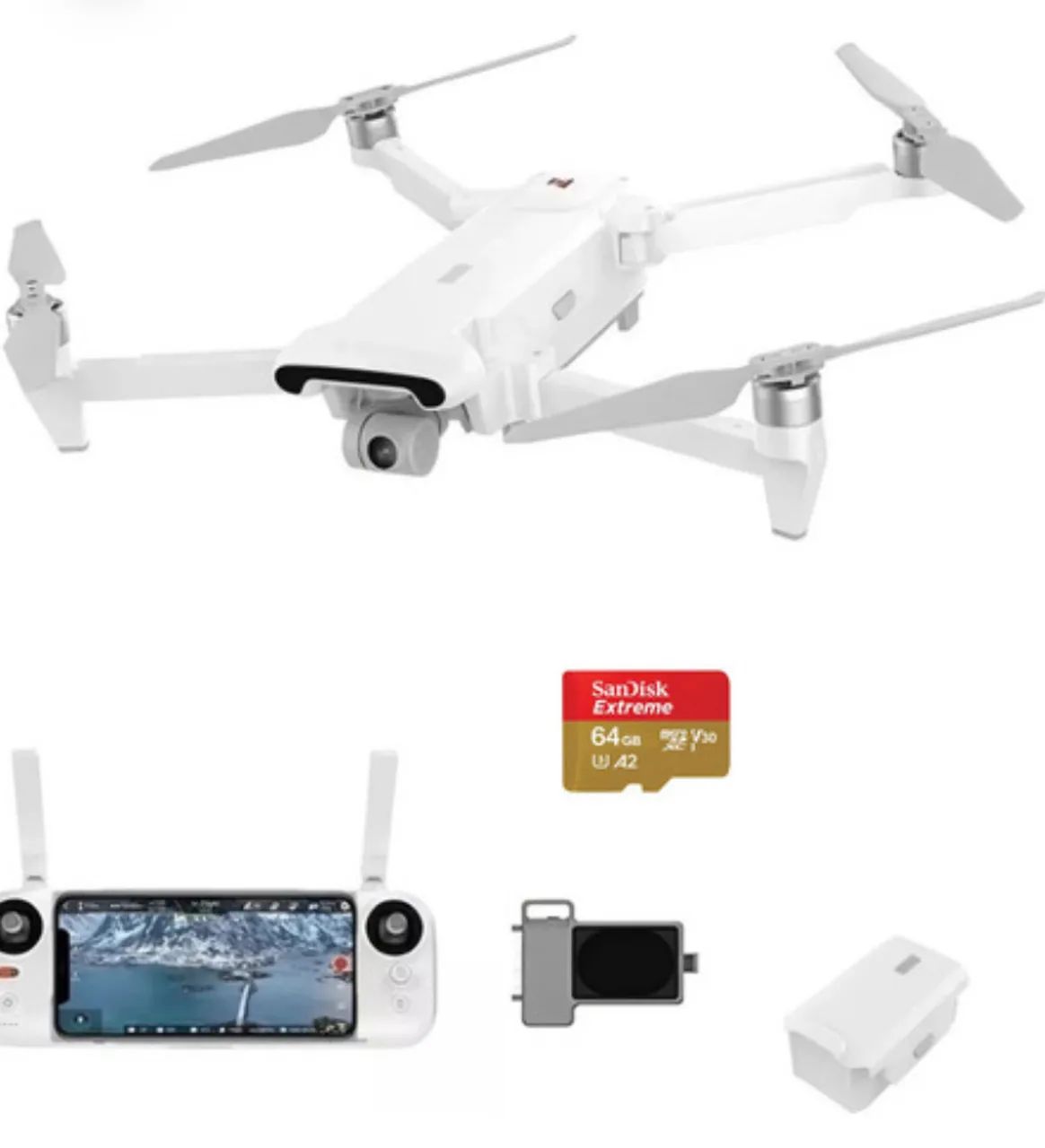 Drone Fimi X8 Se 2022 V2 + Megaphone Cartão Sd 64gb 10km  - Foto 3