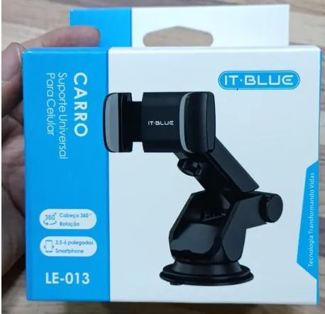 Suporte Para Celular Veicular Universal It-blue LE-013 com Ventosa 