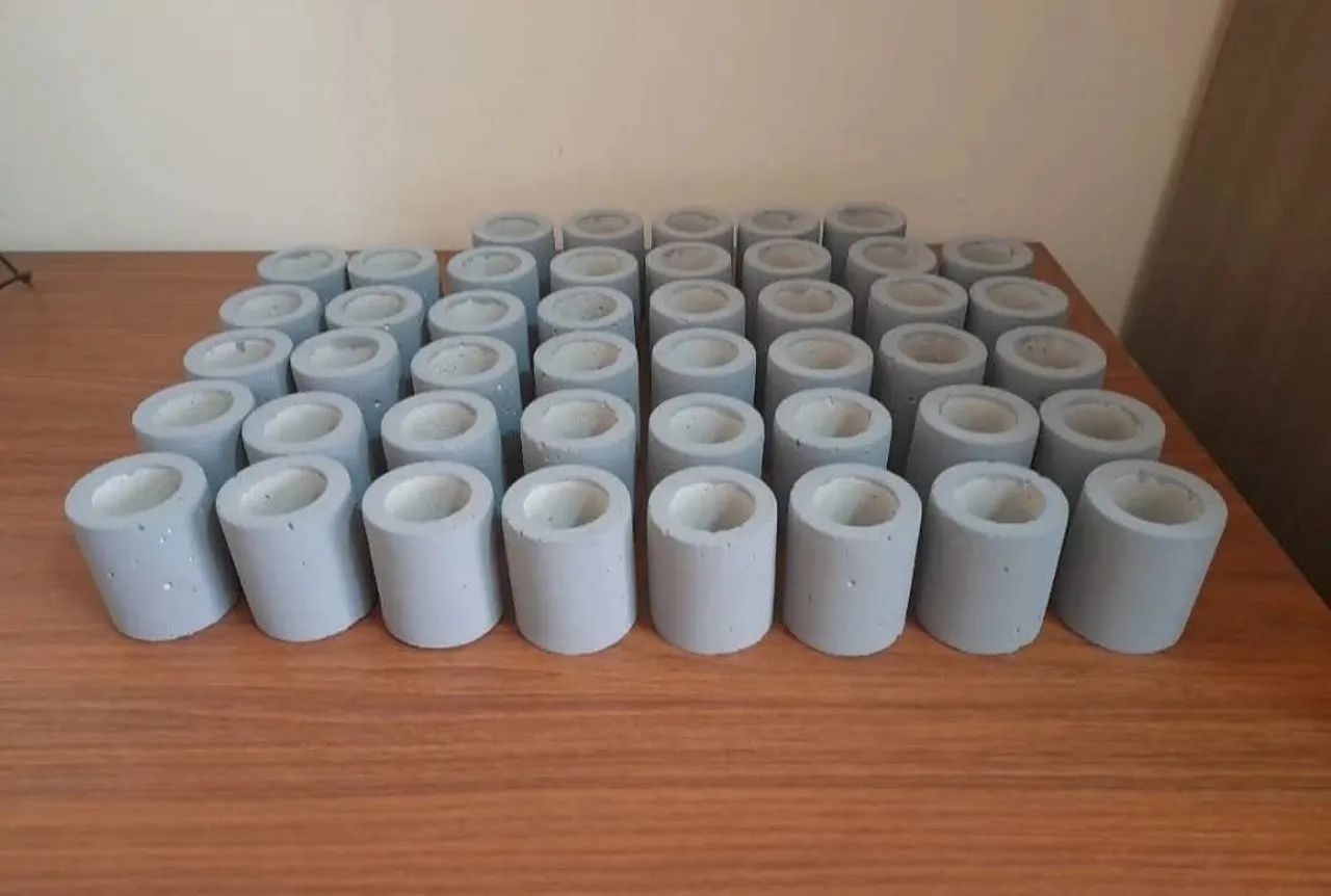 10 Vasinhos de Cimento para Suculentas Cactos  - Foto 2