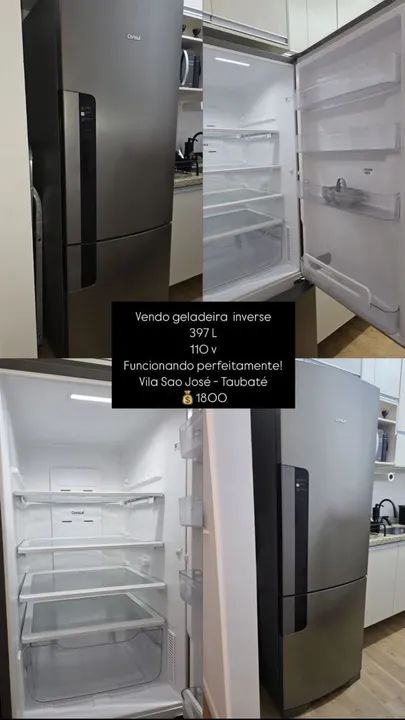 Geladeira Consul  Inverse 397L 110v - Funcionando Perfeitamente