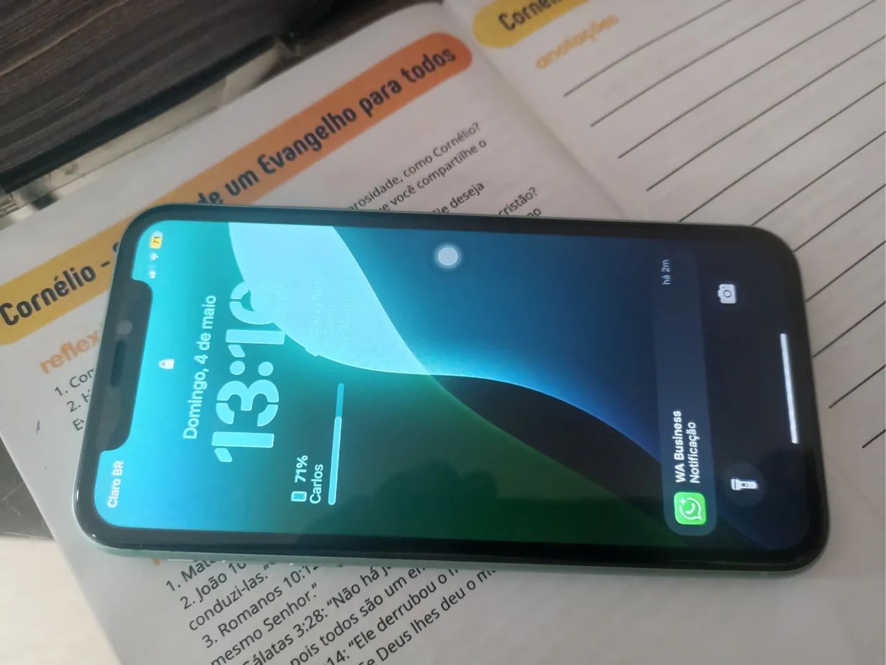 iPhone 11 128 gigas bateria:75