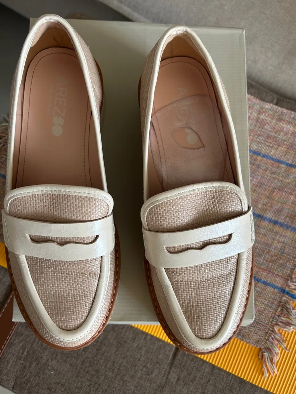 Sapatos Arezzo Loafer Bege