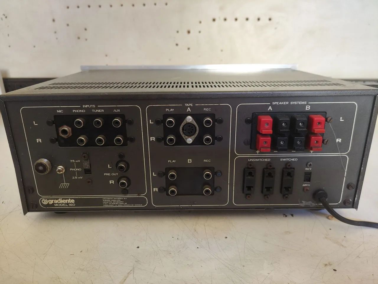 Lindo Amplificador Gradiente mode lo 160 - Foto 3